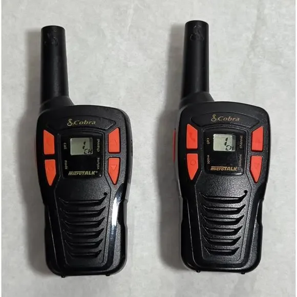 2-Cobra ACXT145 Tested MicroTalk Walkie Talkies 16-Mile Range Two-Way Radio - Picture 1 of 6